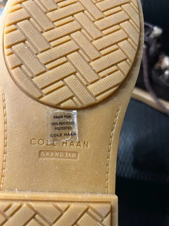 Cole Haan Summit Chukka Boots Shearling Lined Brown Women’s 6 NWOT - Picture 11 of 13